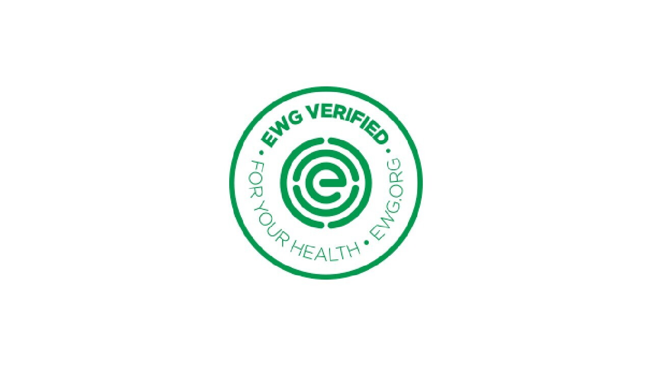 EWG VERIFIED label. Also reads, "For your health. EWG.org."