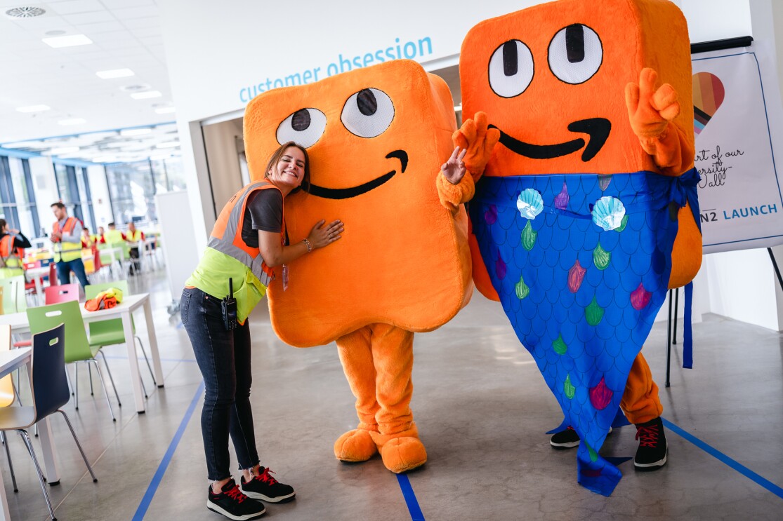 Starttag bei Amazon in Kaiserslautern.