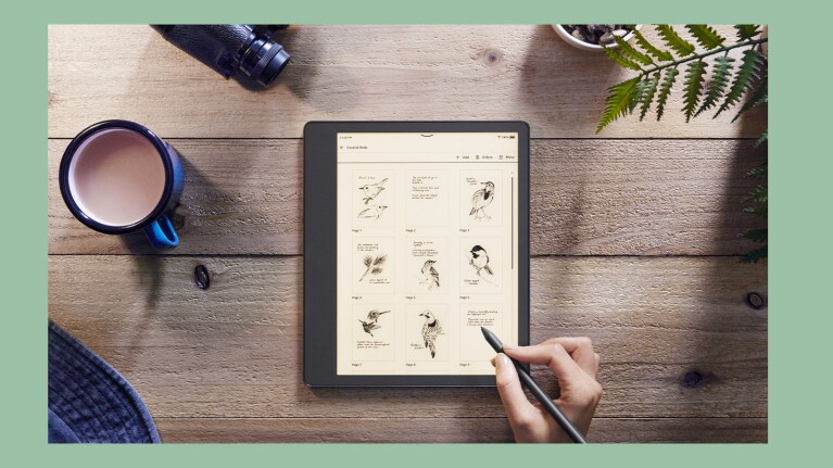 Kindle Scribe'ın bir görüntüsü.