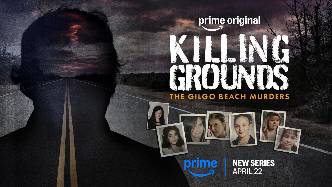 Promo art for Prime Video's new series Killing Grounds: The Gilgo Beach Murders.