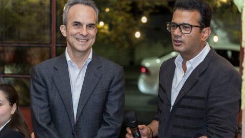 José Zazueta and Swetank Gupta at TCP signatories dinner