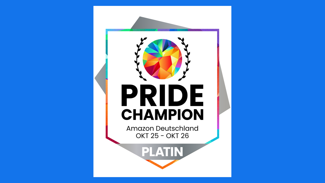 Das Siegel der Pride Champion 2026 Platin-Auszeichnung 