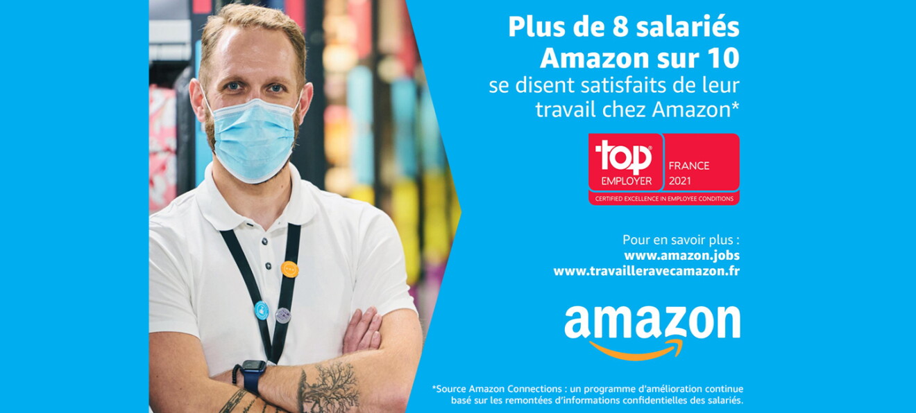 Plus de 8 salariés Amazon sur 10