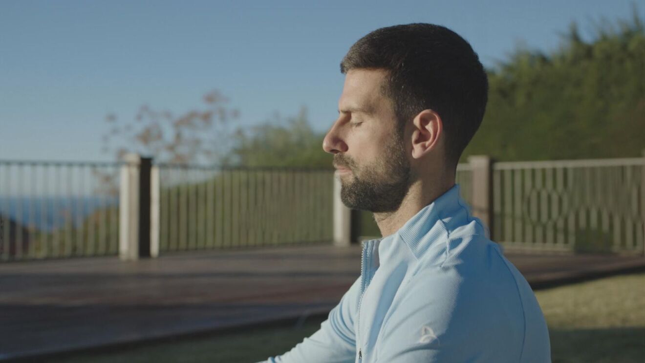 Still from Prime Original Movie ‘Novak Djokovic: The Wolf in Winter’