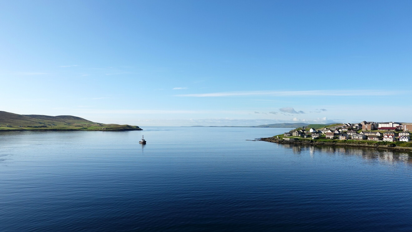 Scenery of the Shetland Islands 