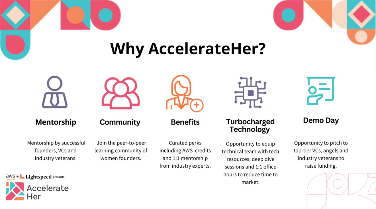 AWS AccelerateHer program images