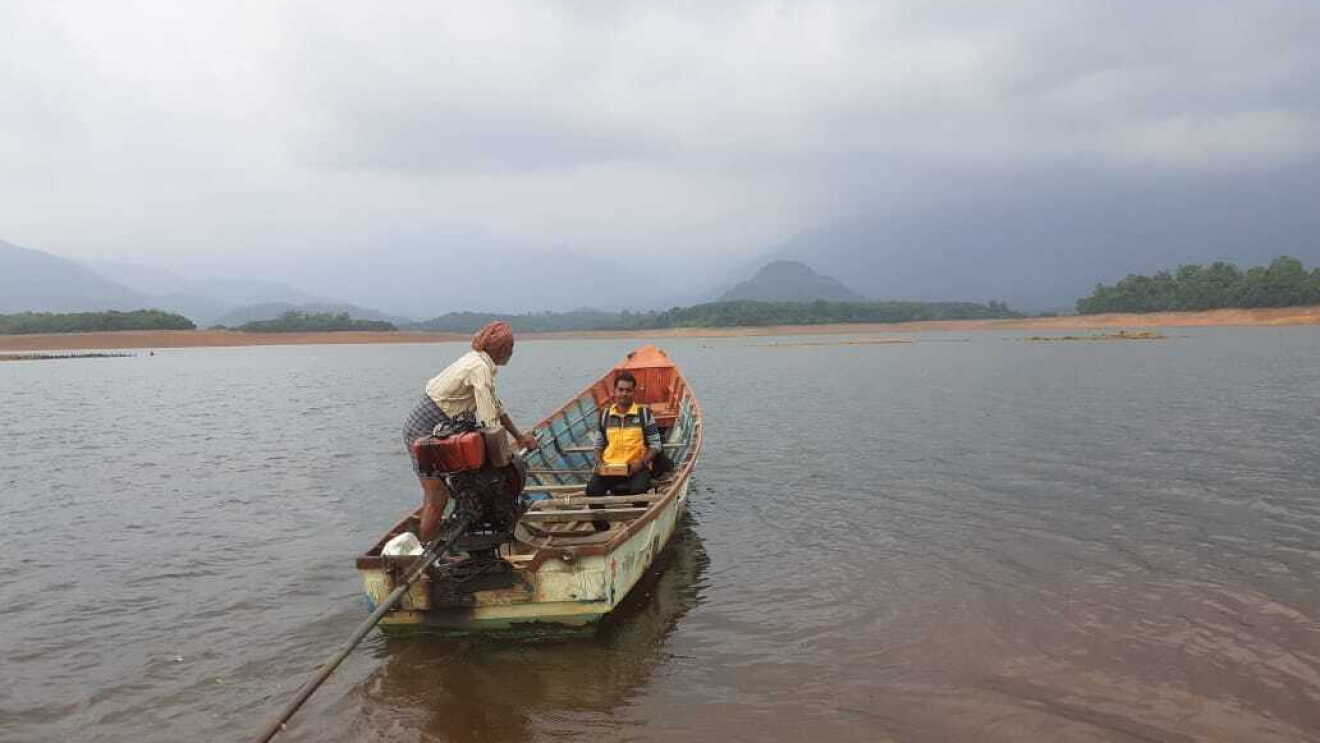 Making deliveries by  boat
