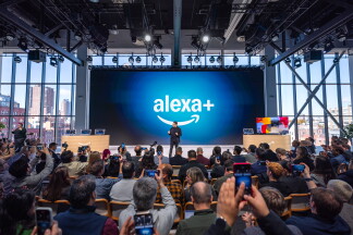 Panos Panay on stage at the Amazon Alexa Event 2025