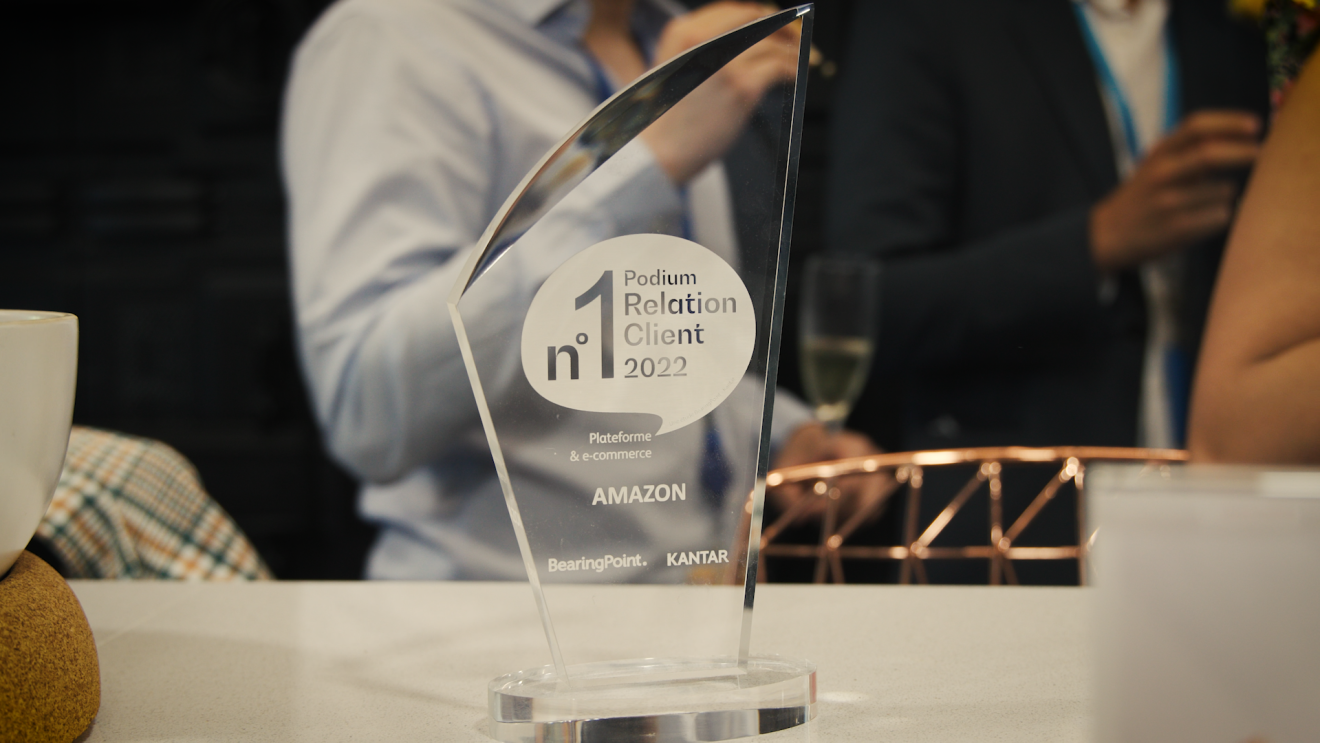 Amazon, n°1 du Podium de la relation client 2022 pour la 4ème année