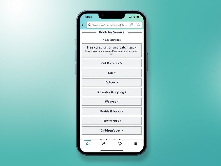 You can book an appointment by service or by stylist