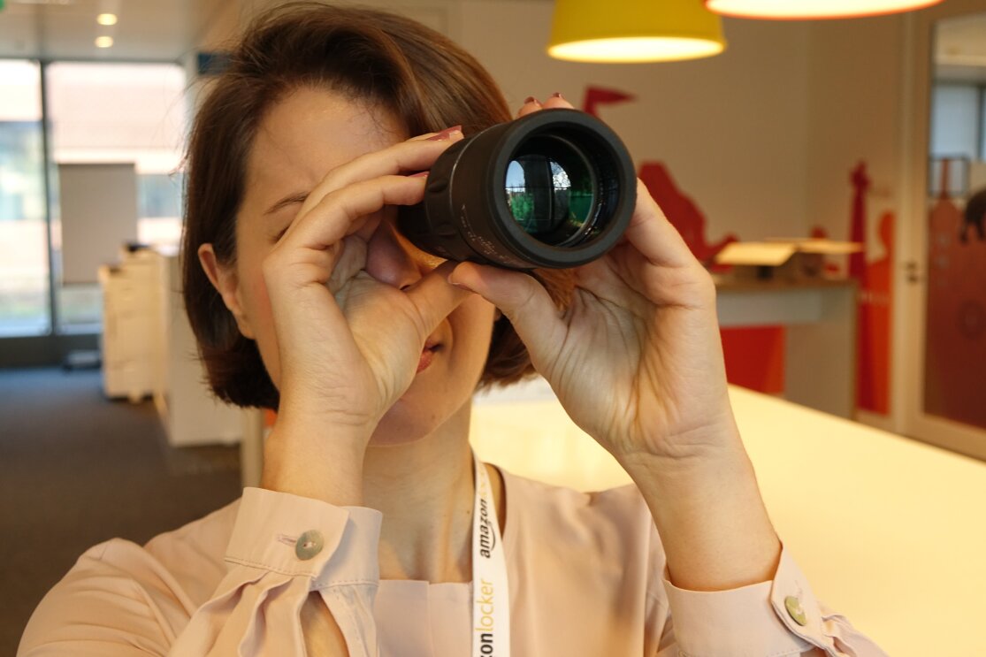 Marianna Pietrafesa Looking Through Telescope