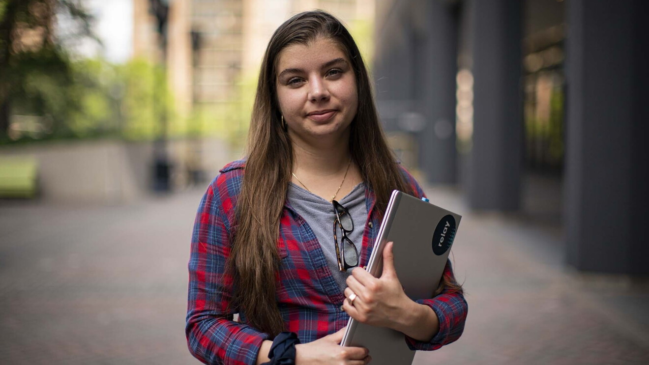 Portrait of a woman who works for AWS