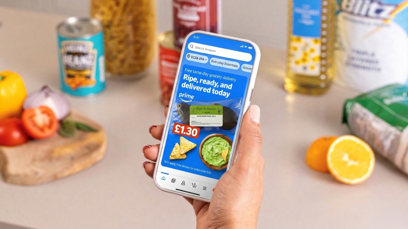 Amazon customers in the UK can now add fresh groceries to Same-Day Delivery orders in parts of London