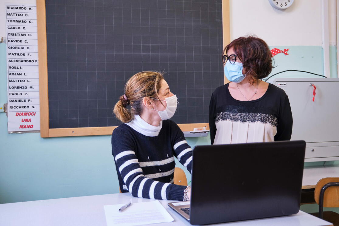 Enza Ingargiola, Vicepreside dell'Istituto Comprensivo F. Morlacchi di San Marco (Perugia) e un'insegnante della scuola
