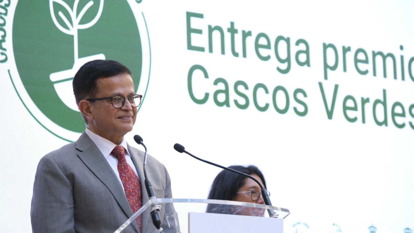 Nikhil Seth en evento cascos verdes2