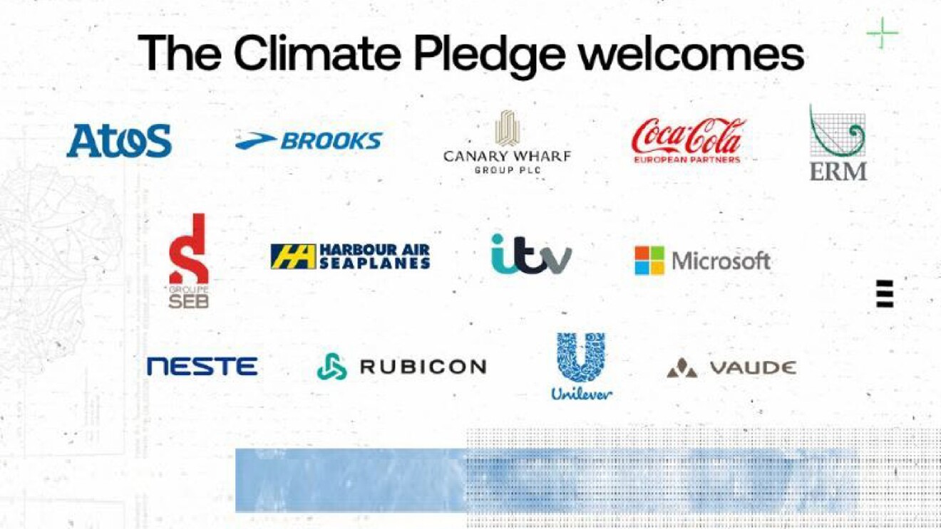 Climate pledge logos