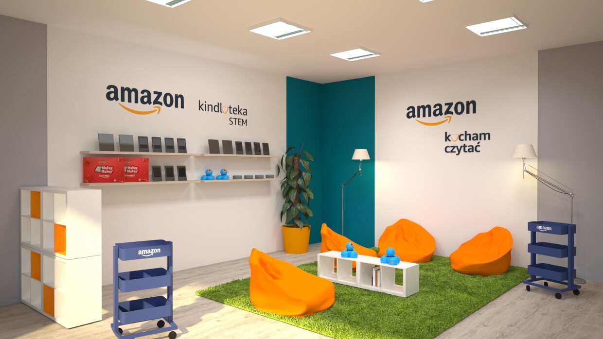 Kącik czytelniczy w ramach Kindloteki STEM