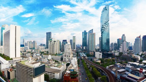 AWS Thailand Stock Image of Thailand skyline