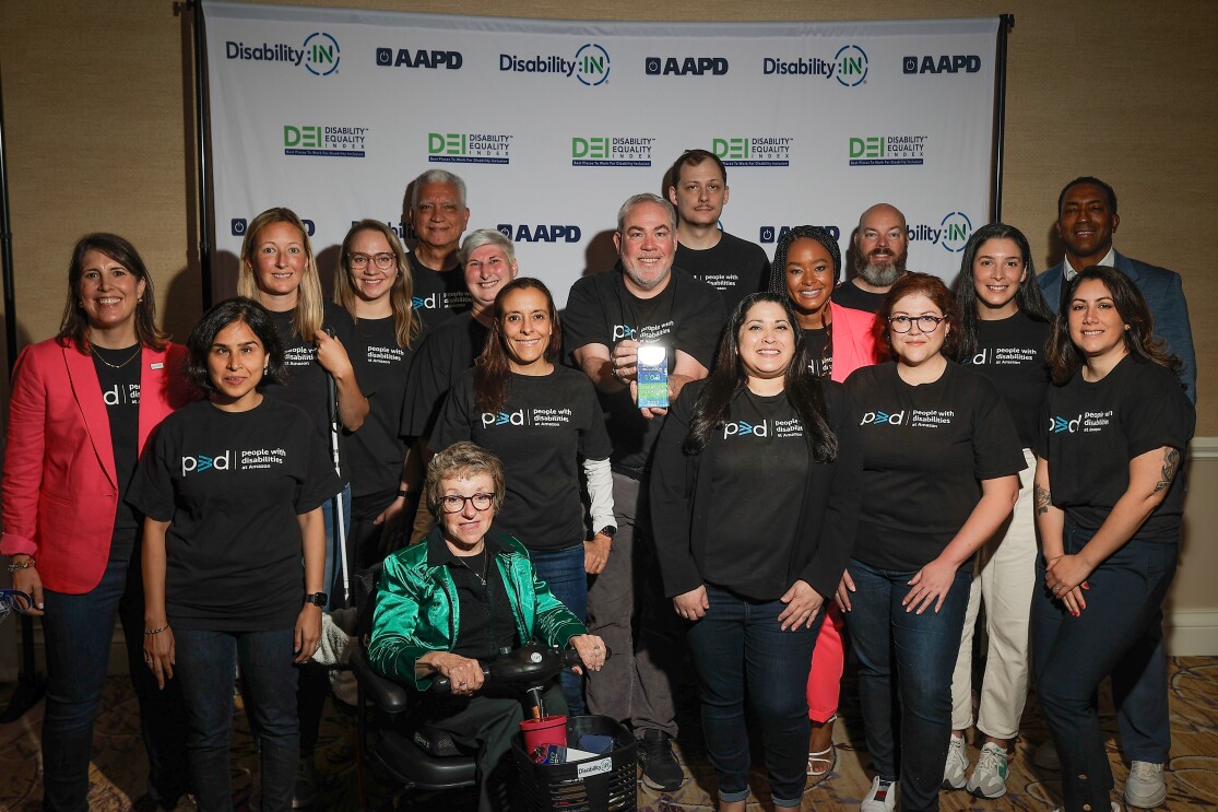 Image of the team at the disability conference.