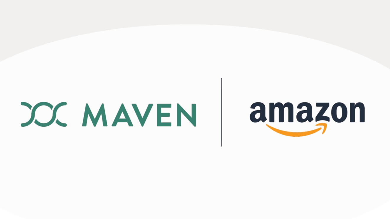 Image of the Maven logo with Amazon.