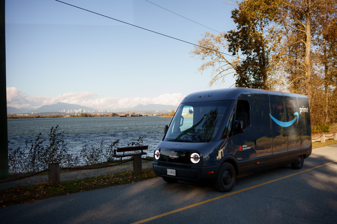 camionnette de livraison Amazon