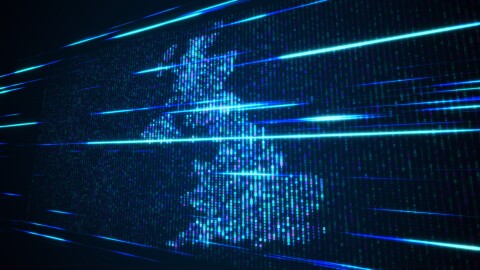 AWS Economic Impact Report stock image
