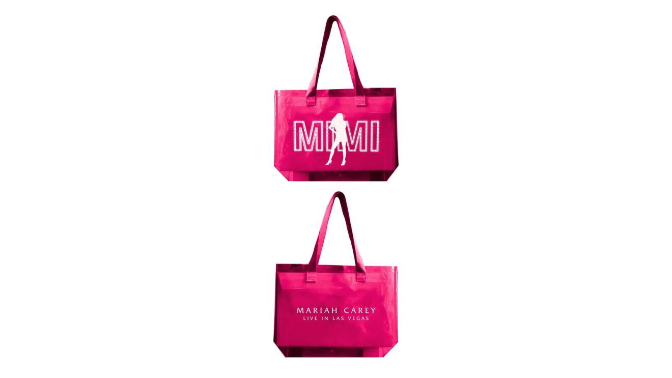 An image of Mariah Carey’s new Las Vegas residency merchandise.