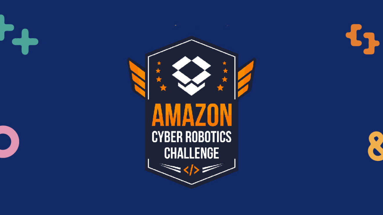 Amazon Cyber Robotics Challenge logo, in collaboration with Amazon and Singapore Science Centre