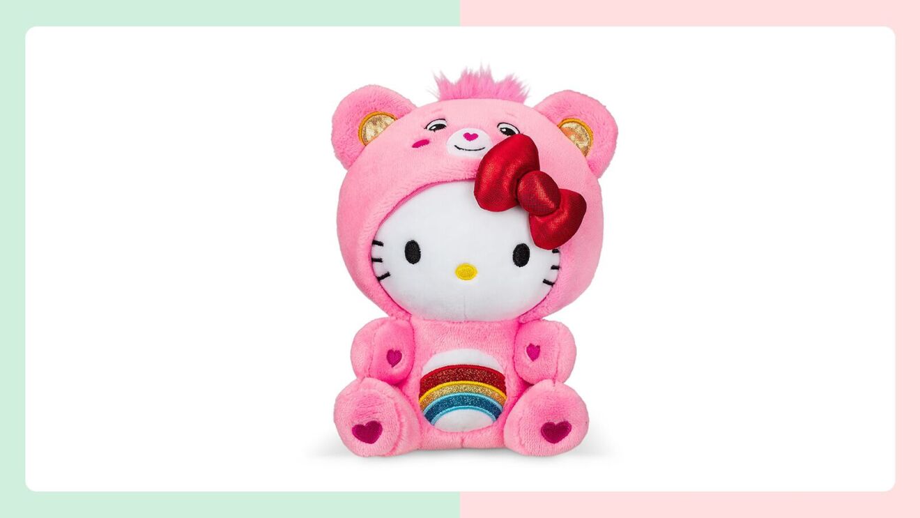 Care Bears Hello Kitty Dressed As Cheer Bear 8-Inch