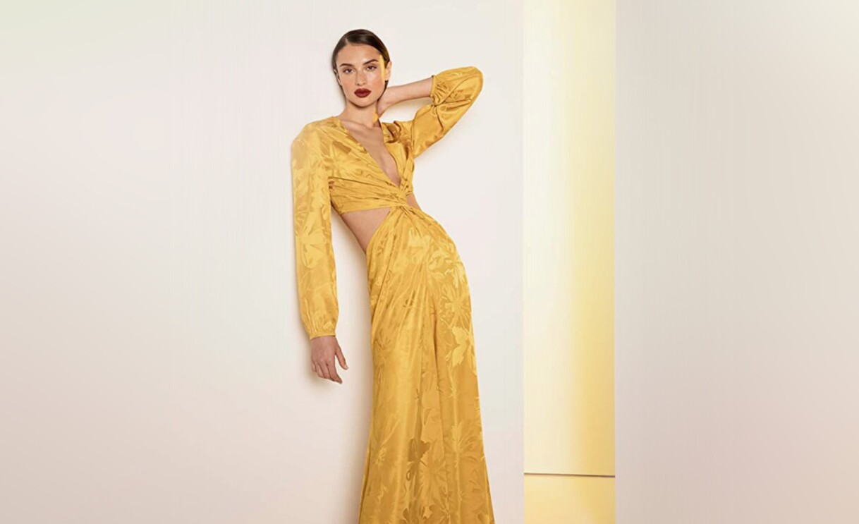 An image of a model wearing a piece by Silvia Tcherassi.