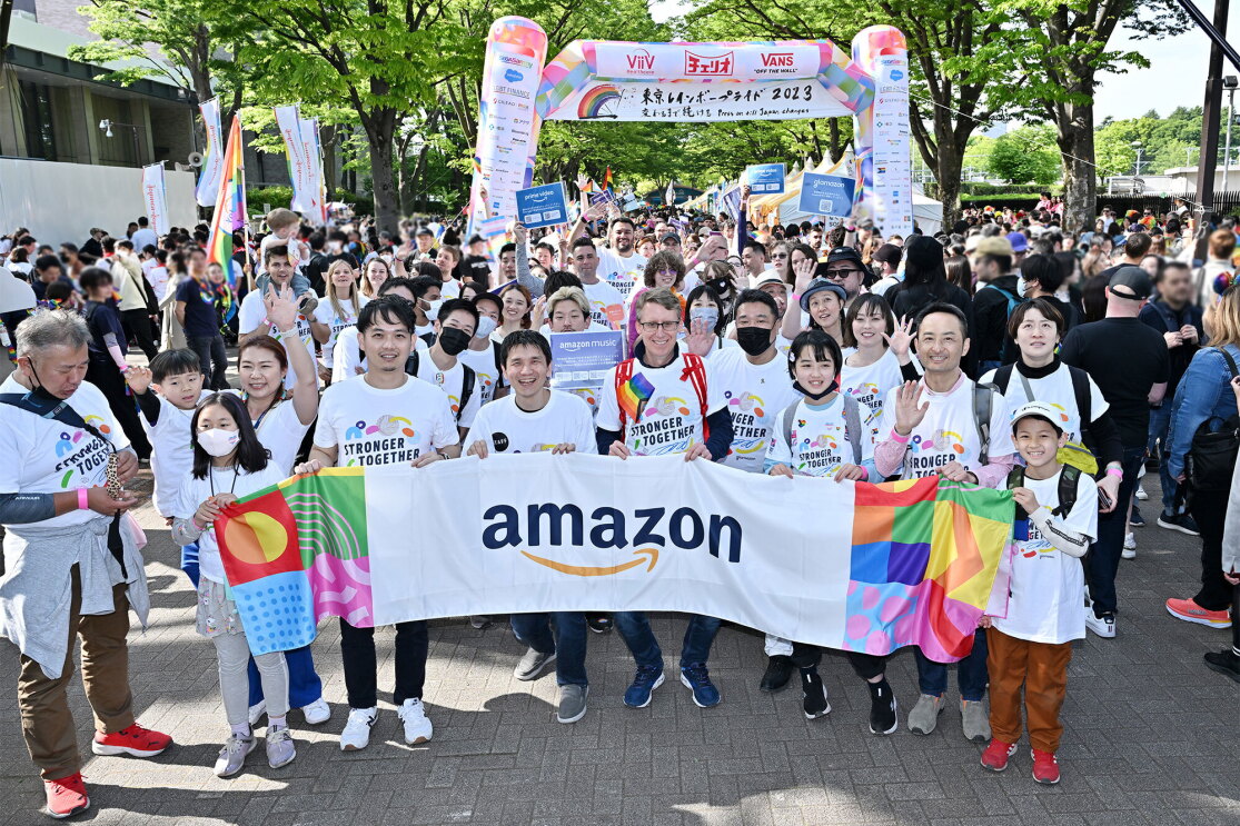 Tokyo Rainbow Pride2023のパレードのスタートゲート前