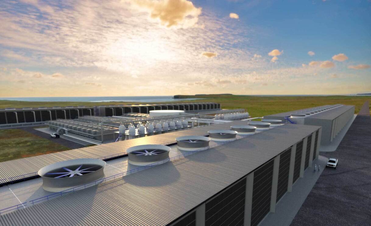 Renderings from 1Point5’s direct air capture plant.