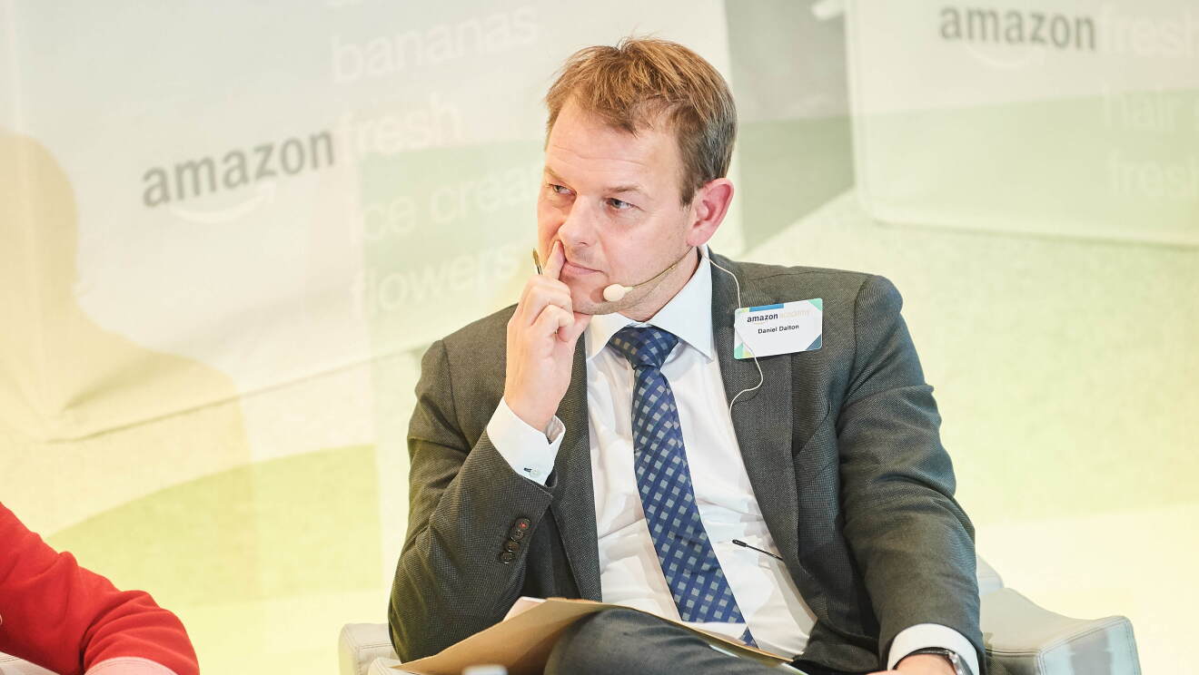 Daniel Dalton, Member of the European Parliament at Amazon Academy listening to other panelists. 