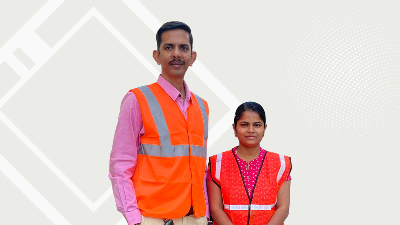 Pradeep Kumar and Poonam Thakur operate 3 delivery stations in Hyderabad