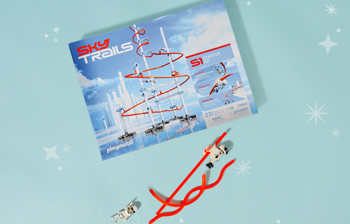Playmobil Sky Trails starter kit box with marble run toy