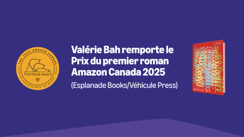 Valérie Bah remporte le Prix du premier roman Amazon Canada 2025