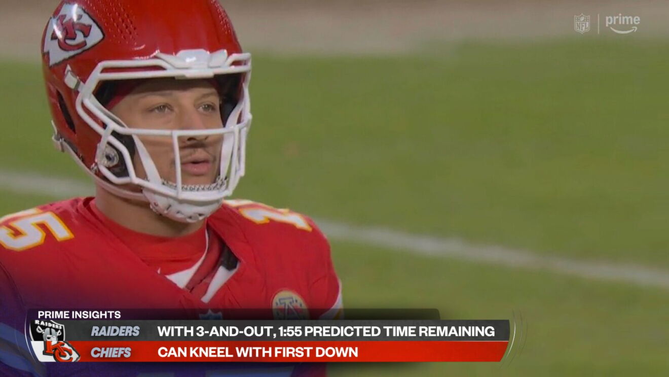 A still image showing Prime Video's new AI-powered feature "Victory Formation."