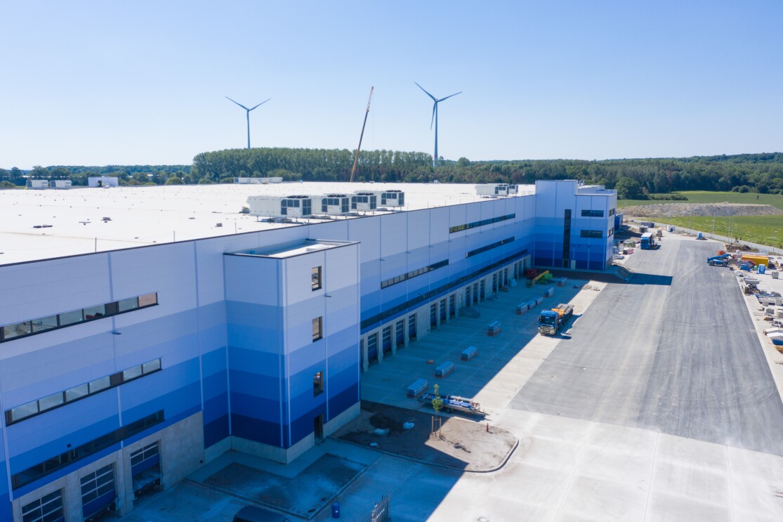 Luftbild vom Logistikzentrum Oelde