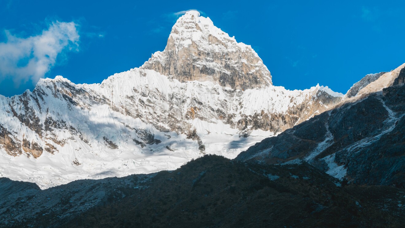 A mountain view in Peru