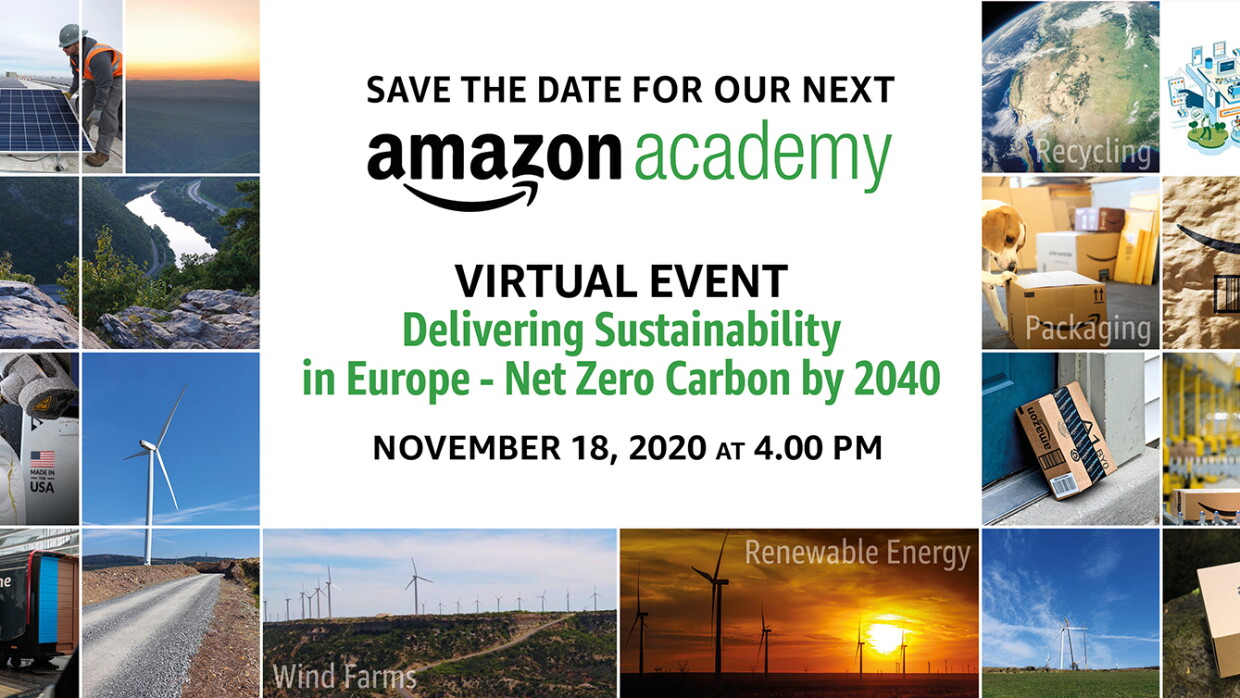 Save The Date - Amazon Academy 2020 Virtual Event banner 