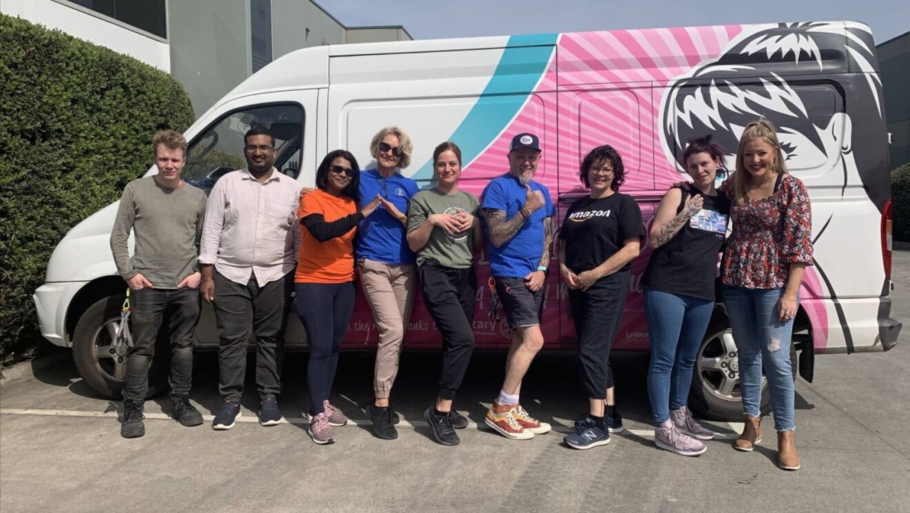 Amazon Australia staff volunteering at 2023's Global Month of Volunteering events.