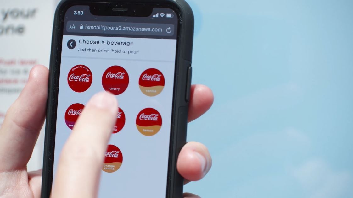 Coca-Cola Freestyle touchless experience built on AWS