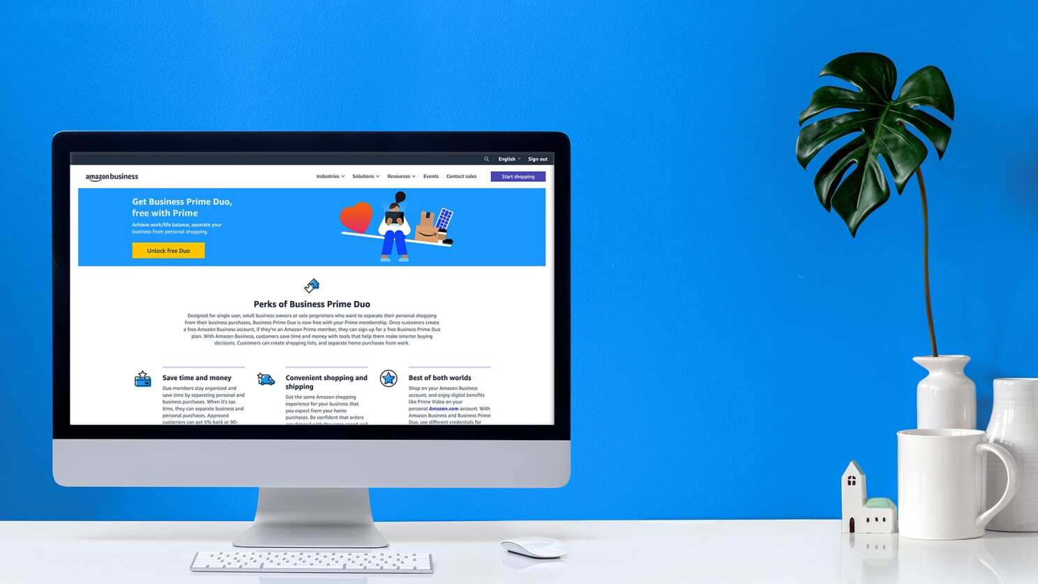 Get an Amazon Business Prime Duo account free with Prime