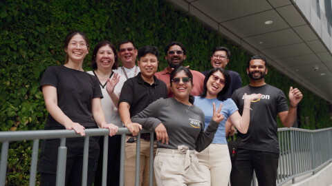 Photo of AWS employees across diverse races