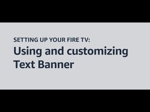 Using and customizing Text Banner