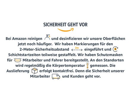 Bei Amazon geht Sicherheit vot.
