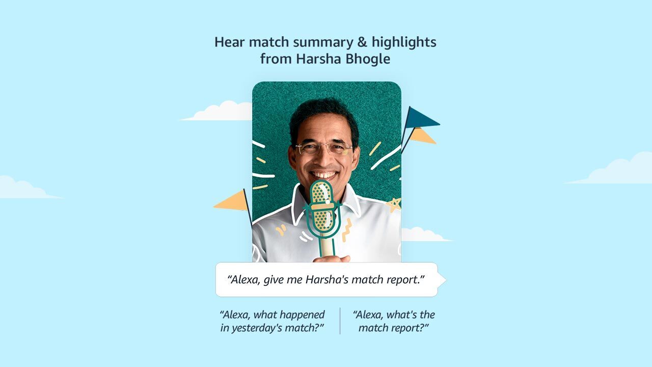 Alexa and Harsha Bhogle Amazon India