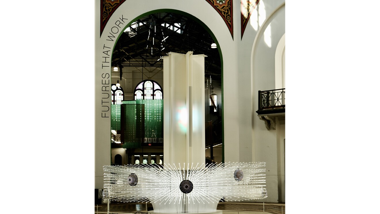 you + me art installation at The Smithsonian, built by artist Suchi Reddy and AWS