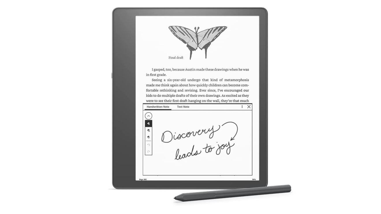 Kindle Scribe e-reader.