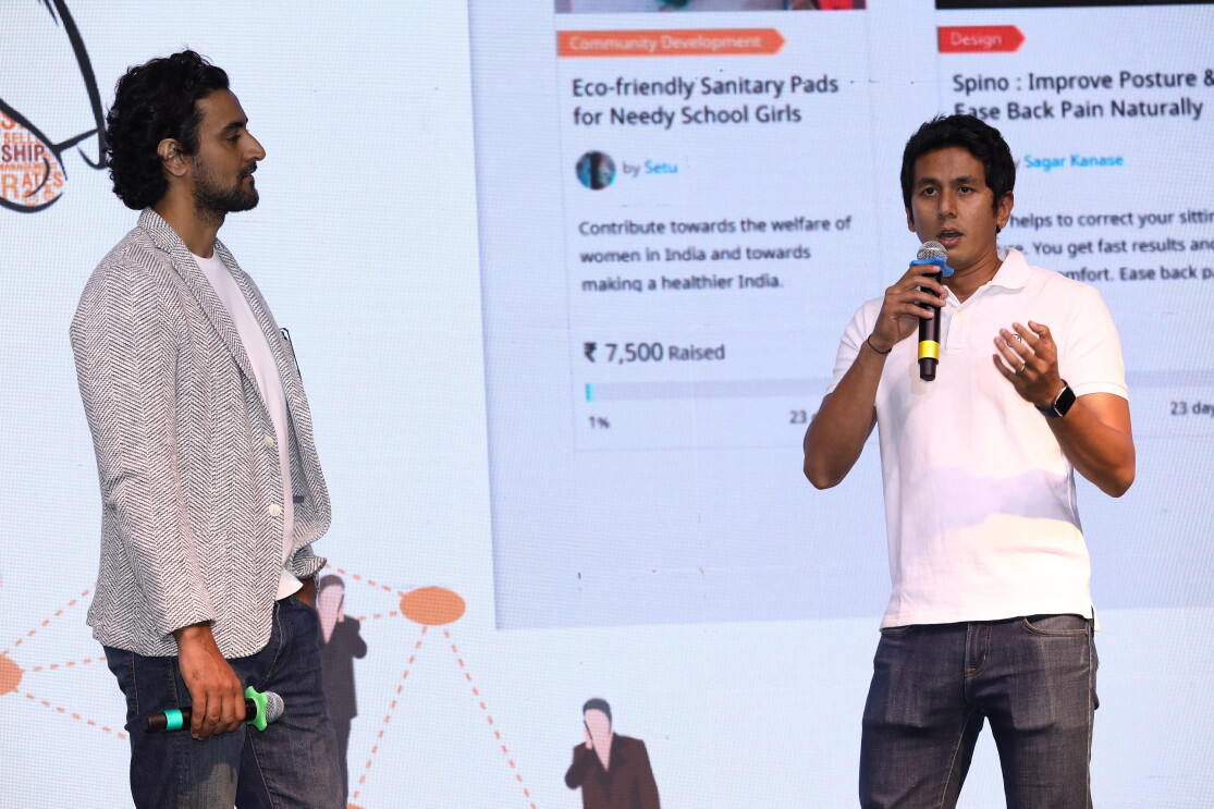 Moments from the stage when the Ketto partnership was announced